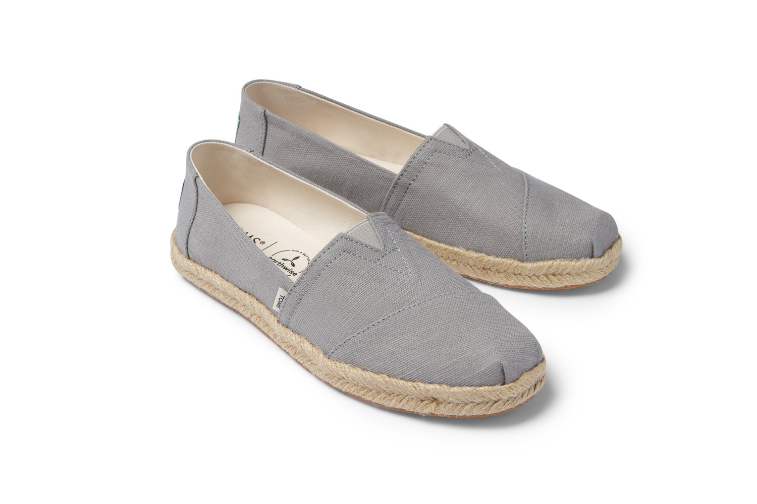 Toms Alpargata Rope Espadrille Grey - Womens - 16257-LECH